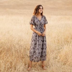 Like New! Christy Dawn Dahlia Dress Thistle Paisley L